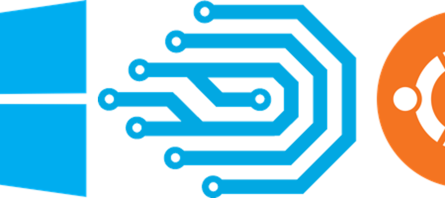 Windows, DDEV, Ubuntu logos demonstrating setting up a Windows machine for DDEV.